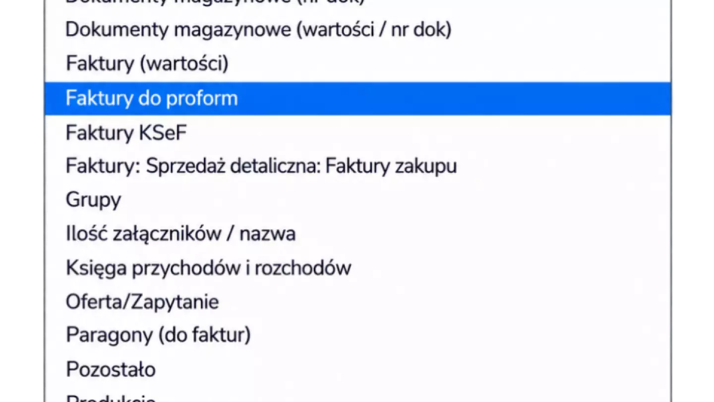 Asystent Chmura – alfabetyczna lista modułów w konfiguracji kolumn
