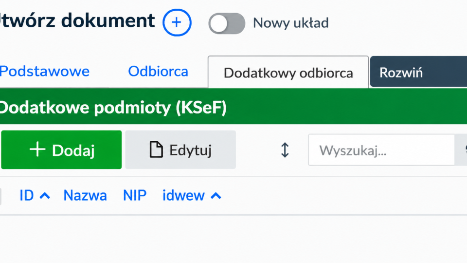 Asystent Chmura – wielu odbiorców na jednej fakturze. Nowość w obsłudze KSeF
