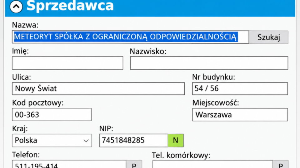 Asystent Chmura – wczytywanie sprzedawcy na fakturze jako dodatkowa funkcjonalność