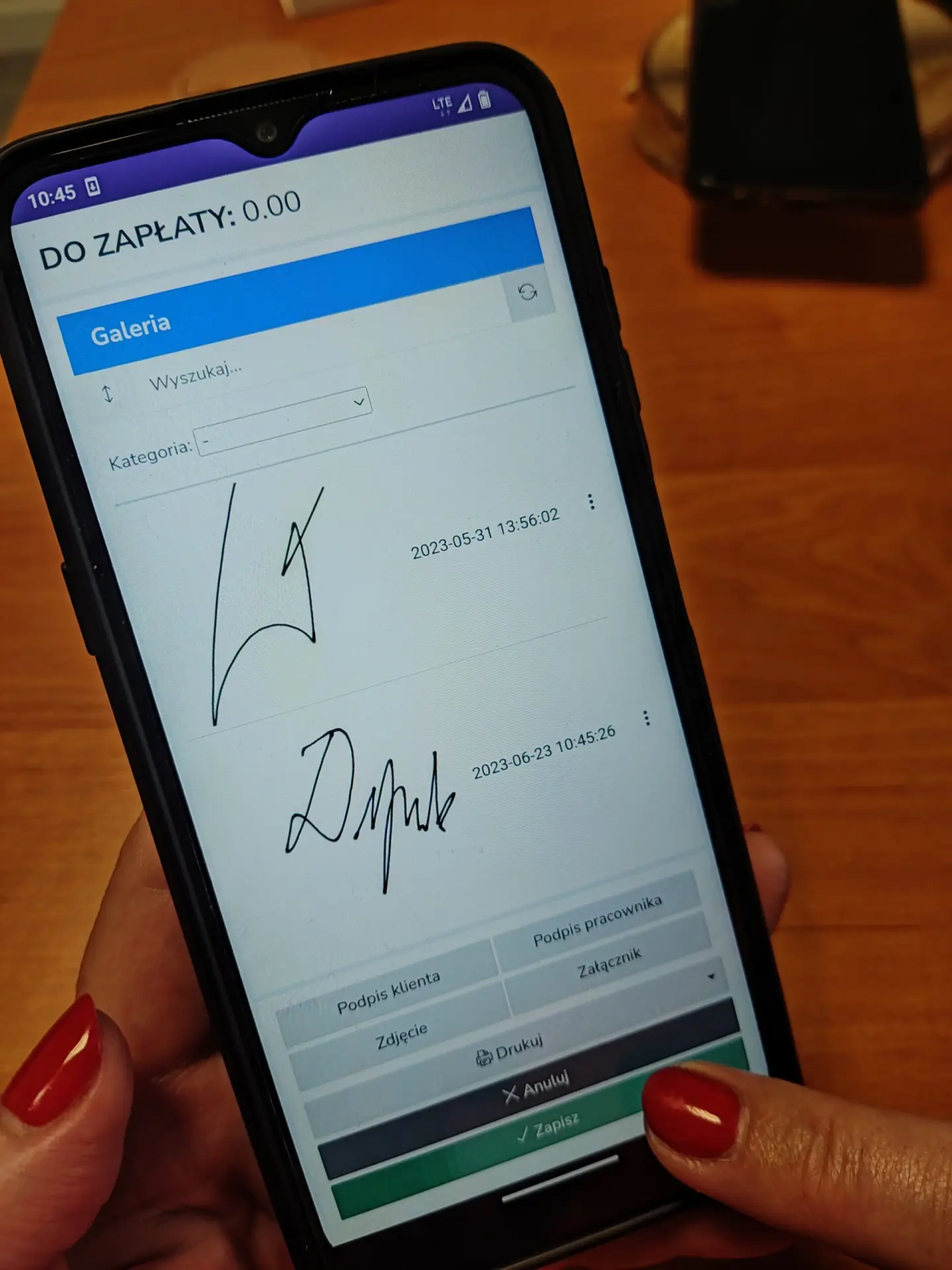 PODPIS W PROGRAMIE ORAZ ZDJĘCIA – APLIKACJA NA TELEFON