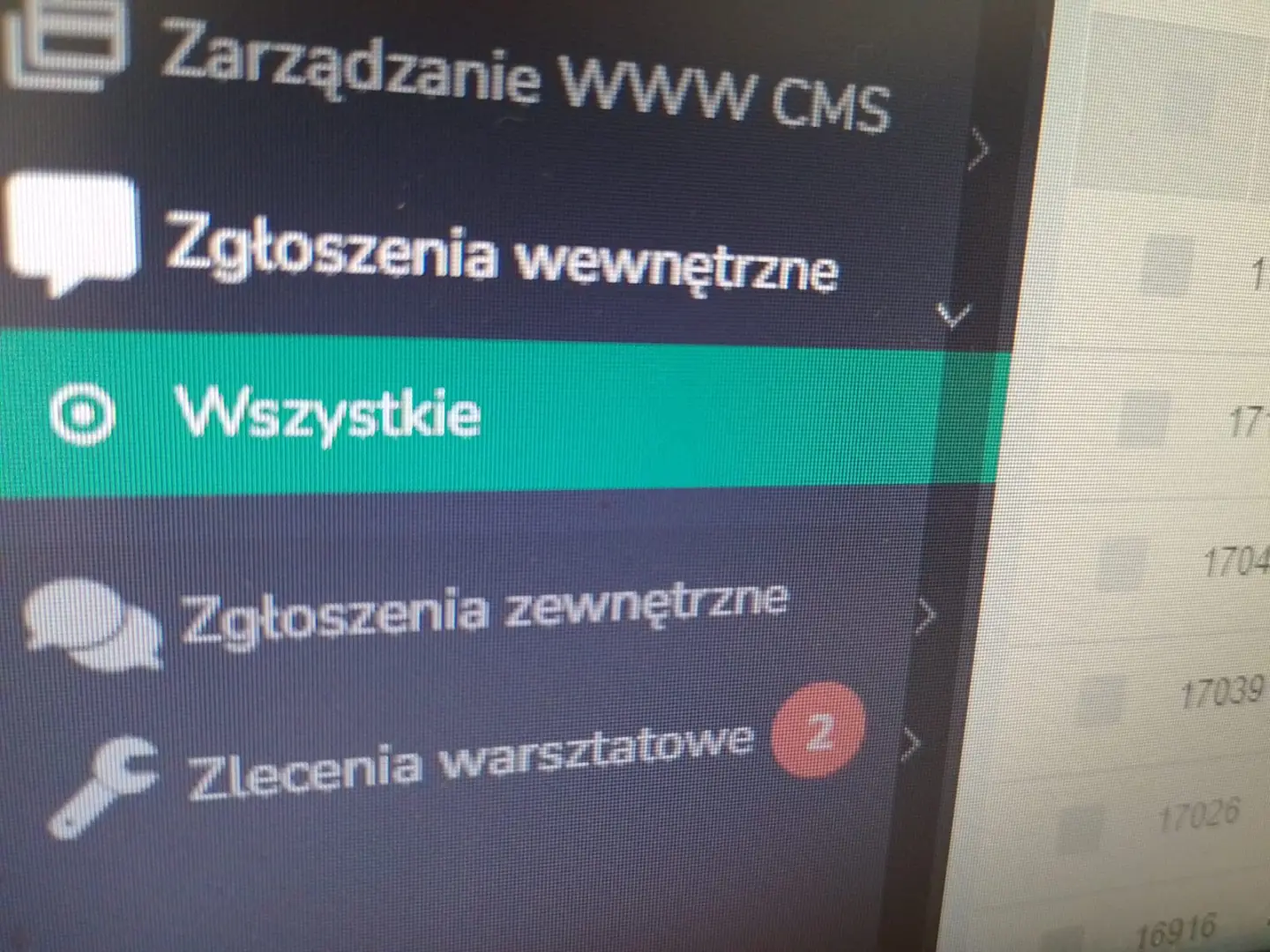 ZGŁOSZENIA WEWNĘTRZNE TICKET