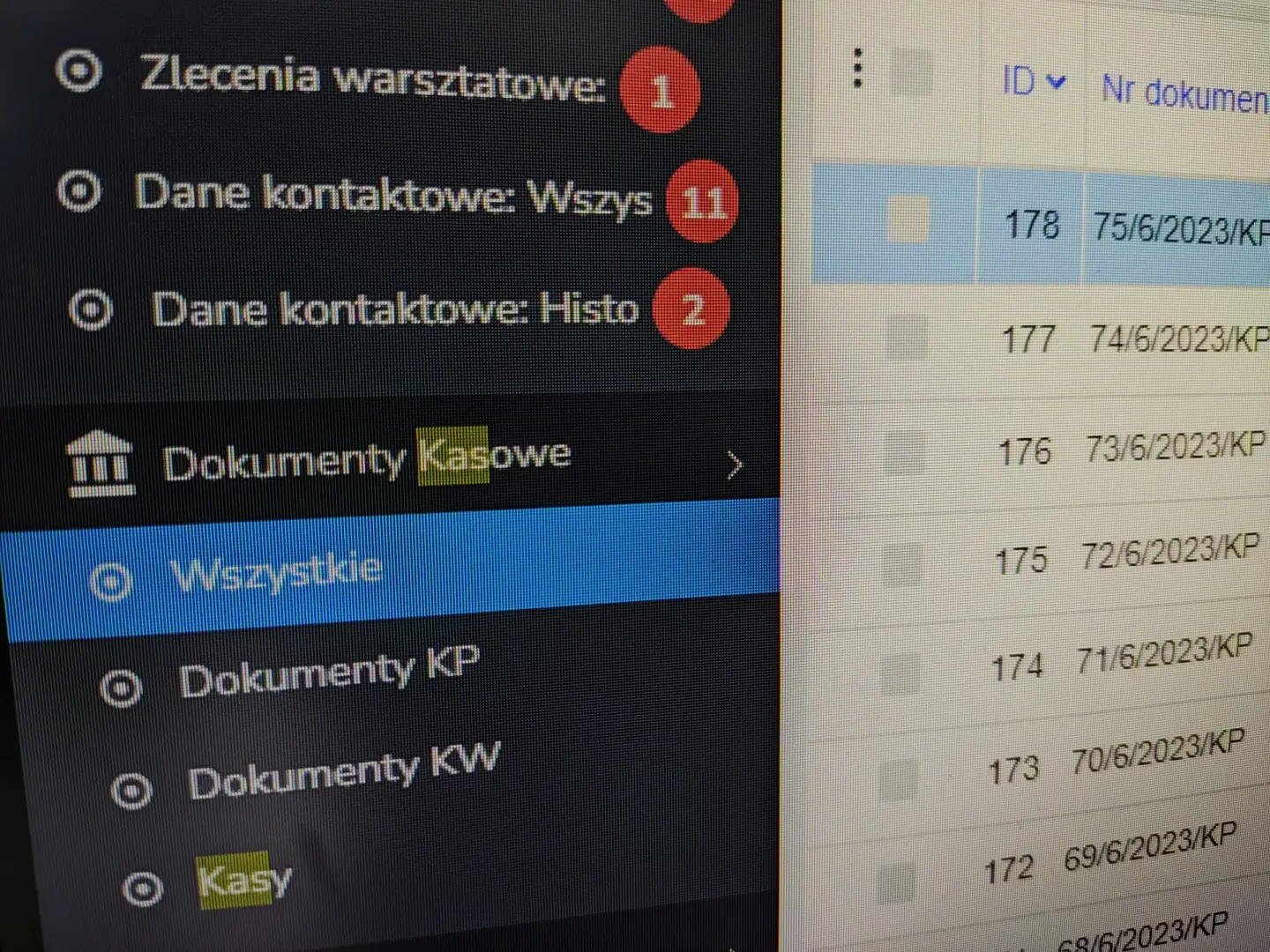 EKSPORT DOKUMENTY KASOWE DO STANDARDU EPP