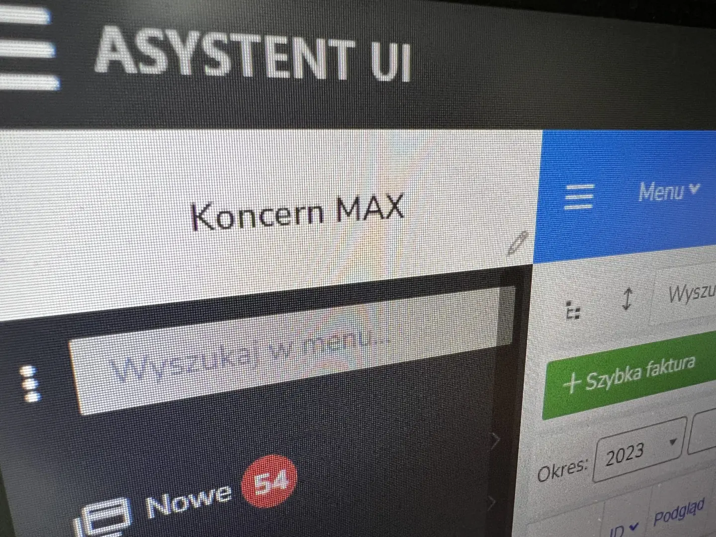 ASYSTENT UI – NOWOŚCI