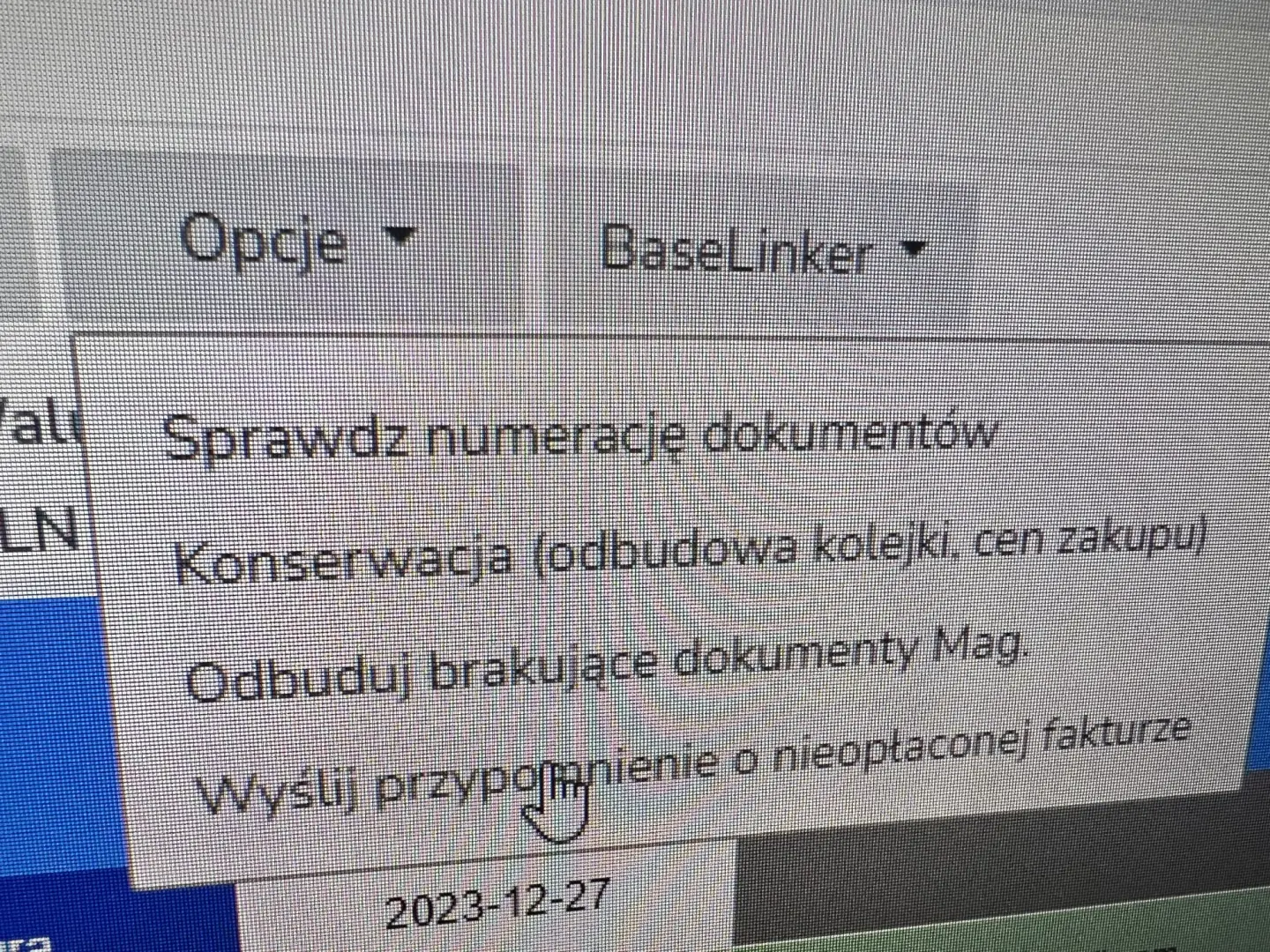 AUTOMATYCZNE POWIADOMIENIE O NIEOPŁACONEJ FAKTURZE