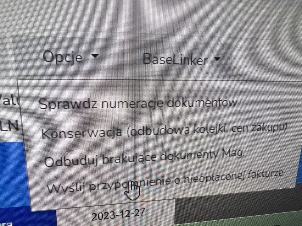 AUTOMATYCZNE POWIADOMIENIE O NIEOPŁACONEJ FAKTURZE