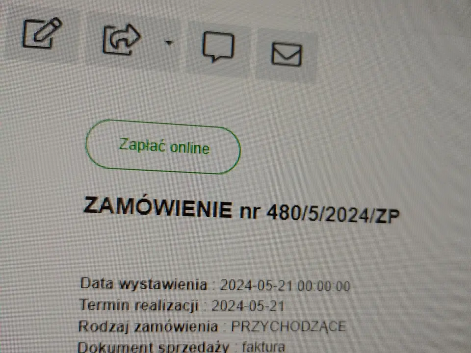 OPŁAĆ ONLINE W ZAMÓWIENIU