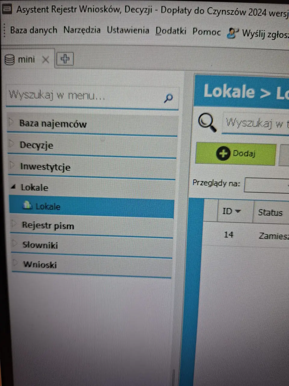 APLIKACJA DO OBSŁUGI DOPŁAT DO CZYNSZÓW