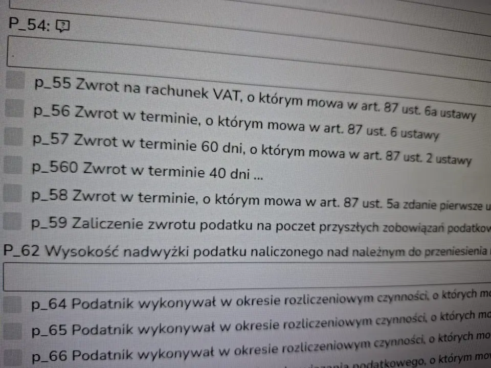 NOWOŚĆ NOWE POLE W JPK VAT7