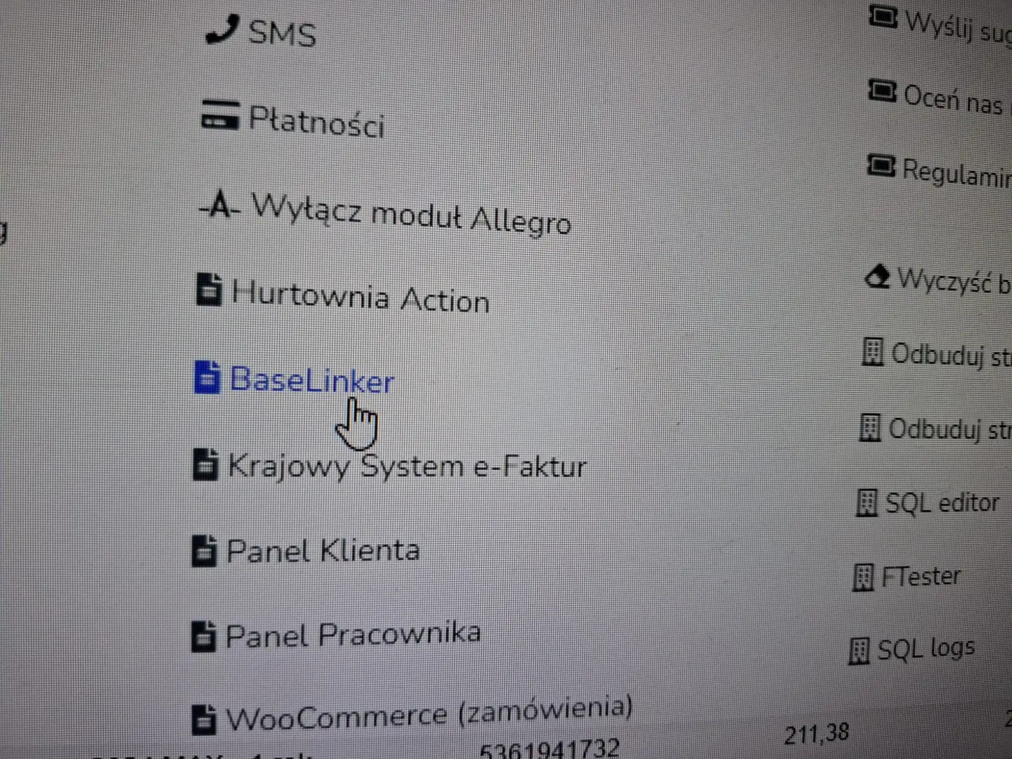 KORZYSTANIE DLA UŻYTKOWNIKÓW Z BASELINKERA