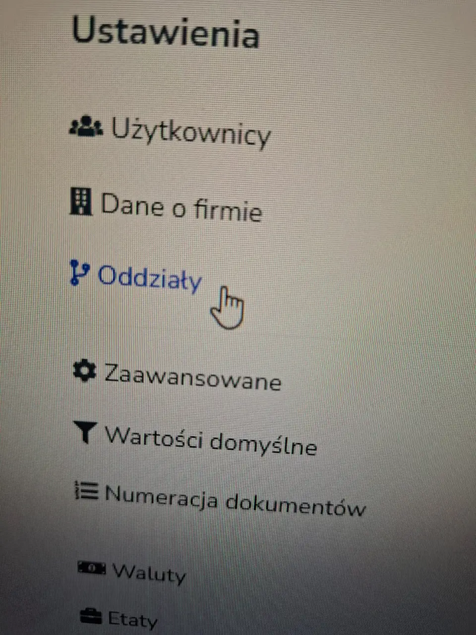 NUMER ODDZIAŁU DLA DOWOLNEGO DOKUMENTU
