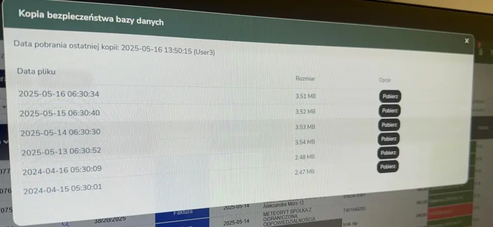 NOWA FUNKCJONALNOŚĆ KOPII ZAPASOWYCH