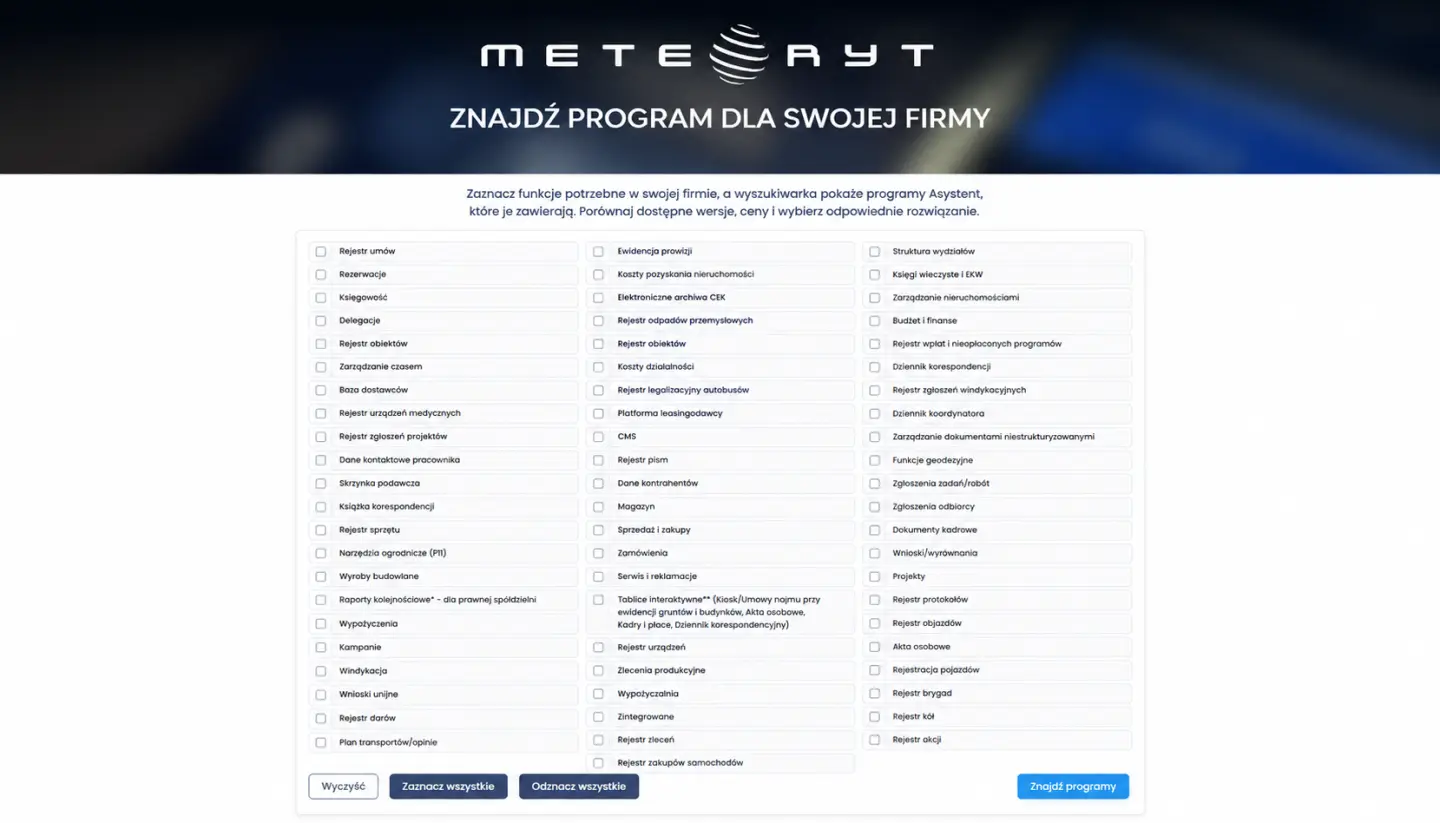 Meteoryt.pl po aktualizacji – nowa wyszukiwarka programów i wygodniejsza obsługa użytkowników